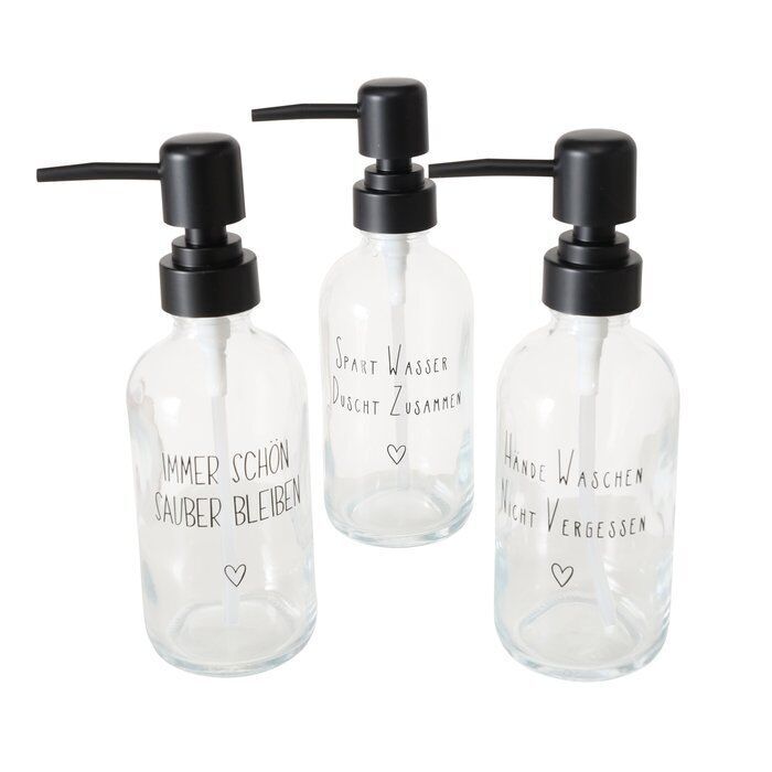 Seifenspender 250ml "Spart Wasser - Duscht zusammen"