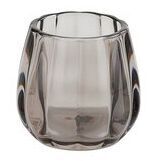 Jaquard Windlicht braungrau