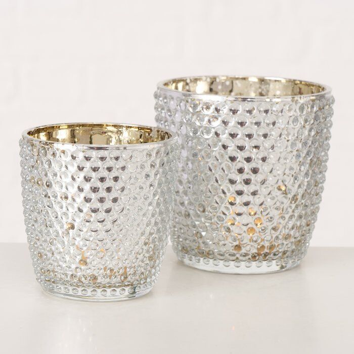 Windlicht Patty silber 7cm Variante 2