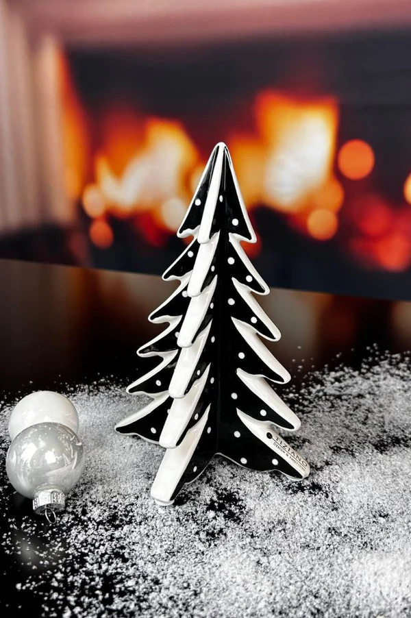 Deko Baum Martino schwarz/cremeweiß 17,5cm Deko Baum Martino schwarz/cremeweiß 17,5cm