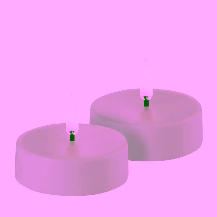 Uyuni LED Maxi Teelicht rechargeable sandstone 2 Stück Kerze