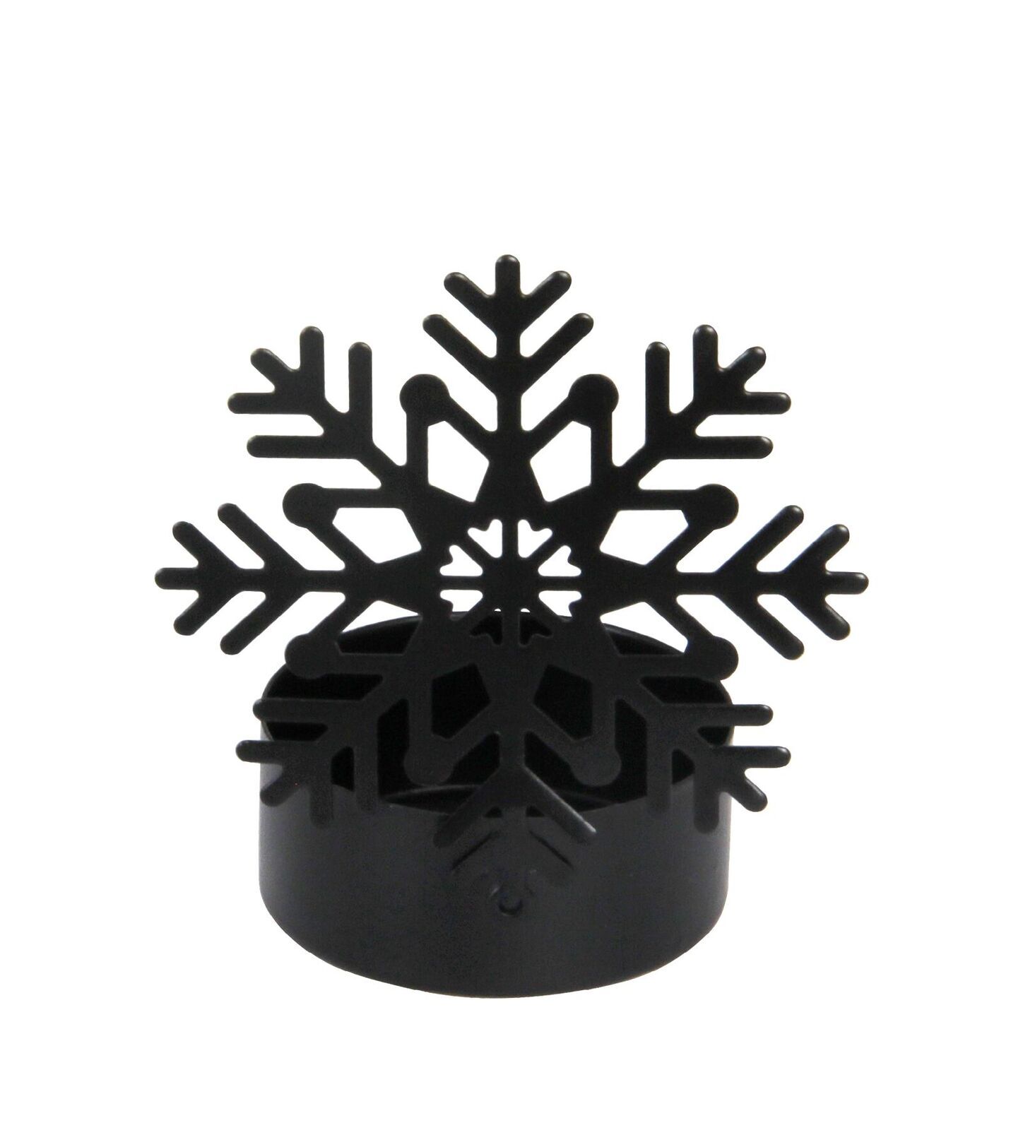 809026713 Teelichthalter Vano Flocke schwarz