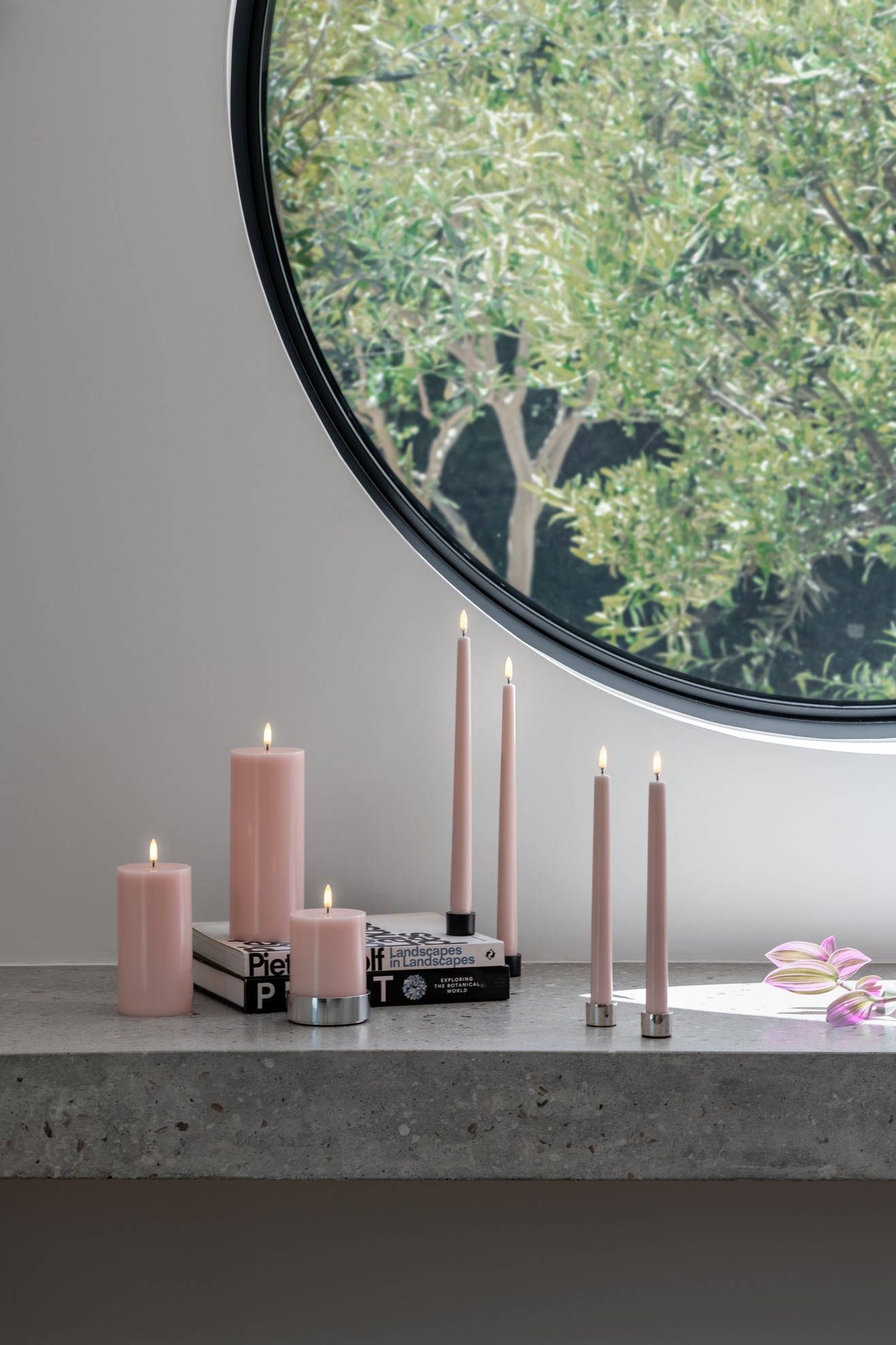 Uyuni LED Tafelkerze 32cm Rose Powder 2 Stück Uyuni LED Tafelkerze 32cm Rose Powder 2 Stück