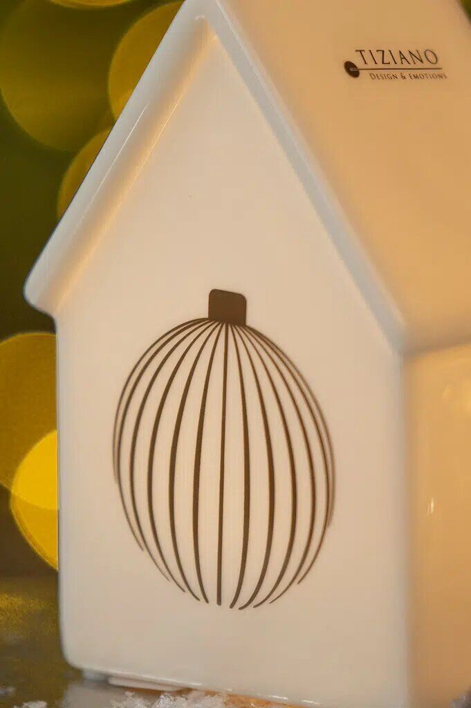 Haus Marolla Ball 10cm LED cremeweiß