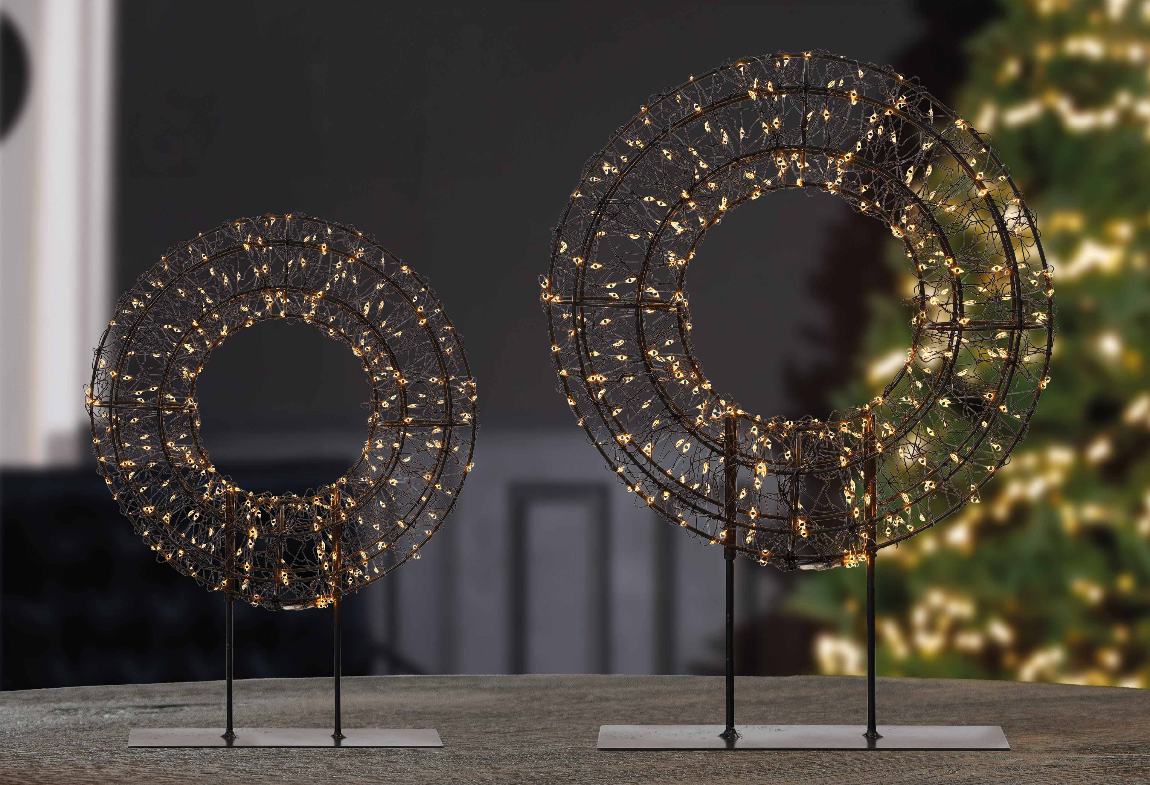 Dekoobjekt Kreis LED 40cm 300LED Sphäre