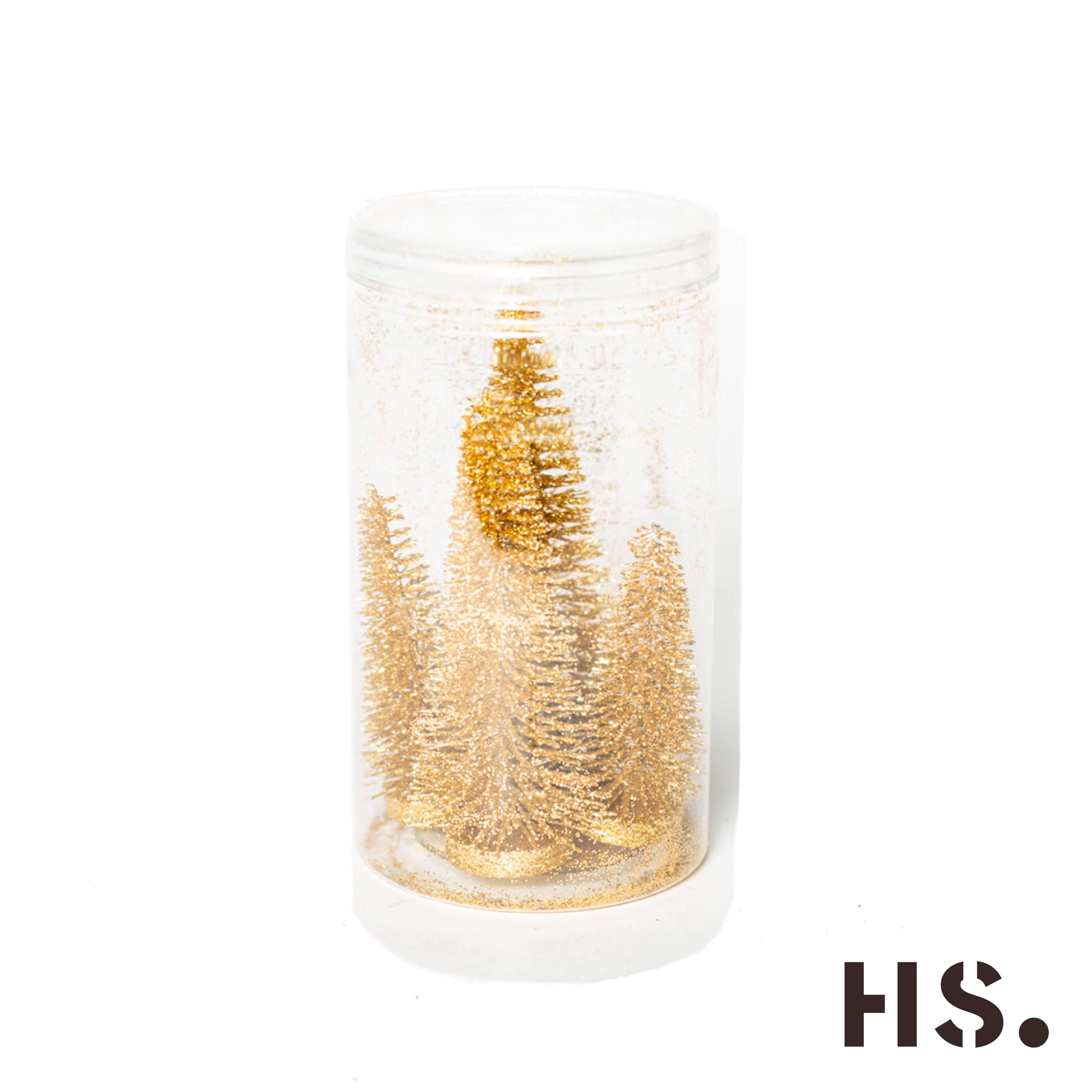 I14R6xPQ Tree Grue Dekotannen gold