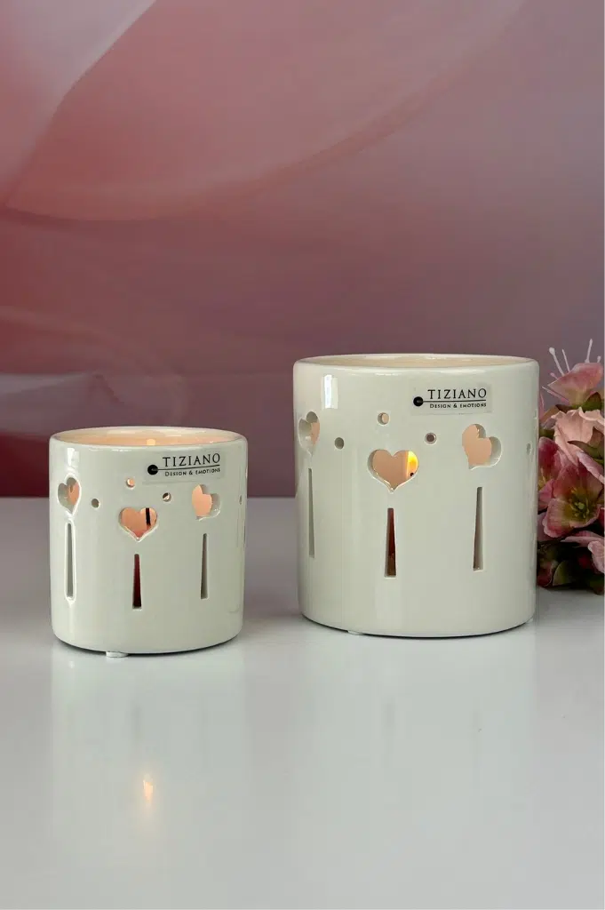 Teelichthalter Lovaria 8cm cremeweiß Teelichthalter Lovaria 8cm cremeweiß