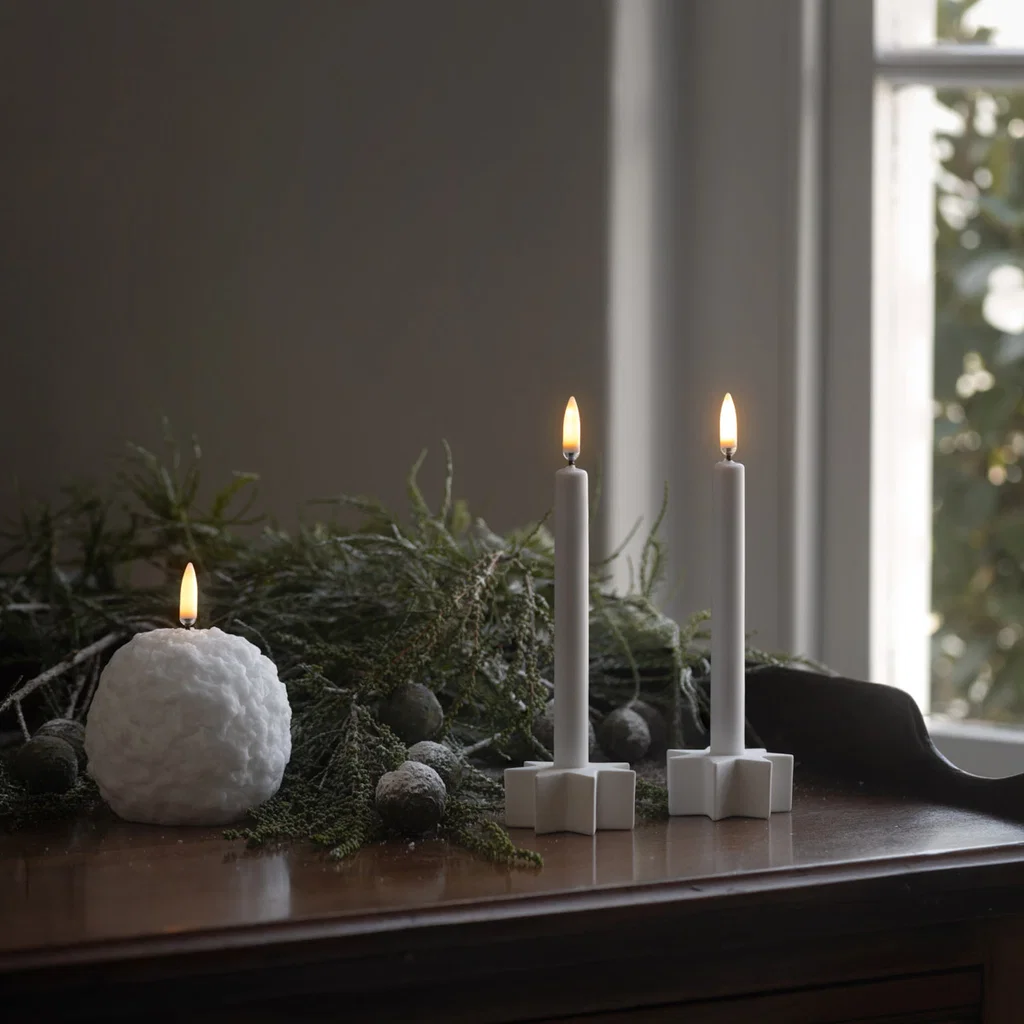 Kerze, Wachskerze, Dekoration, Advent/Weihnachten, Tischdekoration
