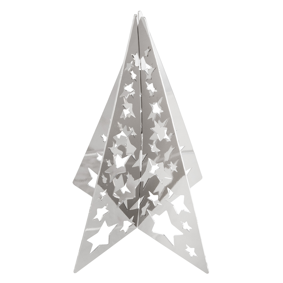 de, sternmuster, silber, 3D- Schmuckstück, sternform