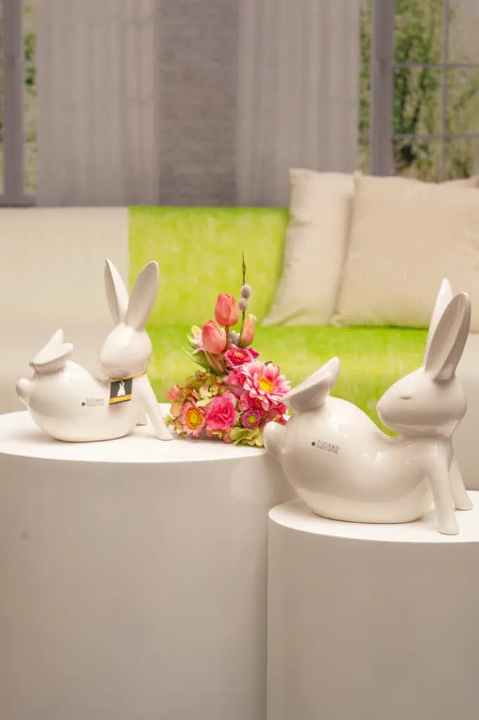 Deko Hase Fabrio XL liegend 23,5cm Deko Hase Fabrio XL liegend 23,5cm