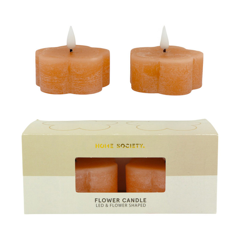 LED Kerze Flower pfirsich 2 Stück LED Kerze Flower pfirsich 2 Stück