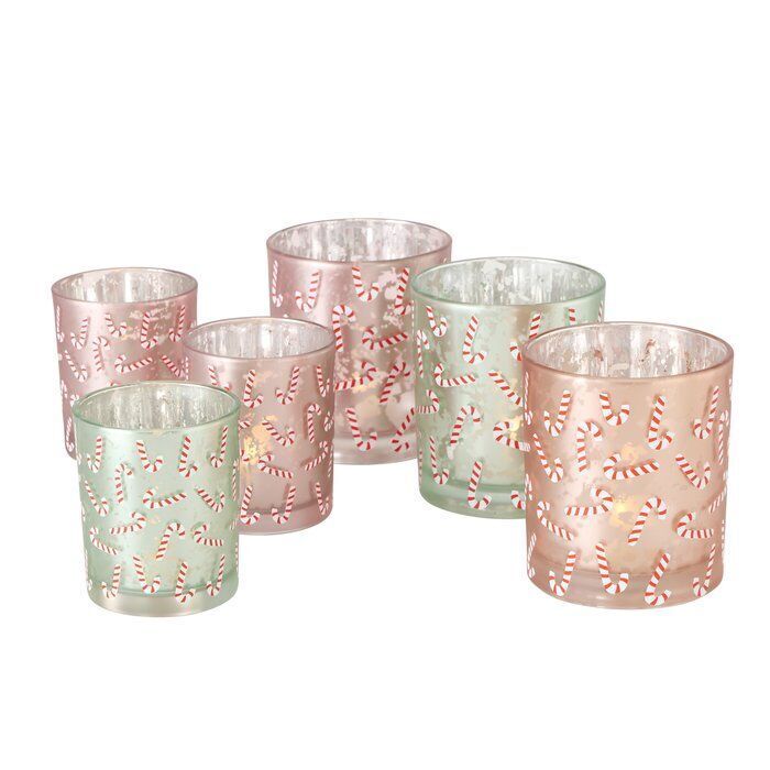 Windlicht Candy 8cm rosa