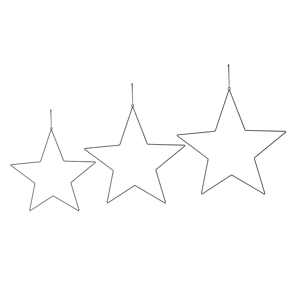 i-7RS8w48-X2 Dekosterne zum Aufhängen schwarz 3 Stück