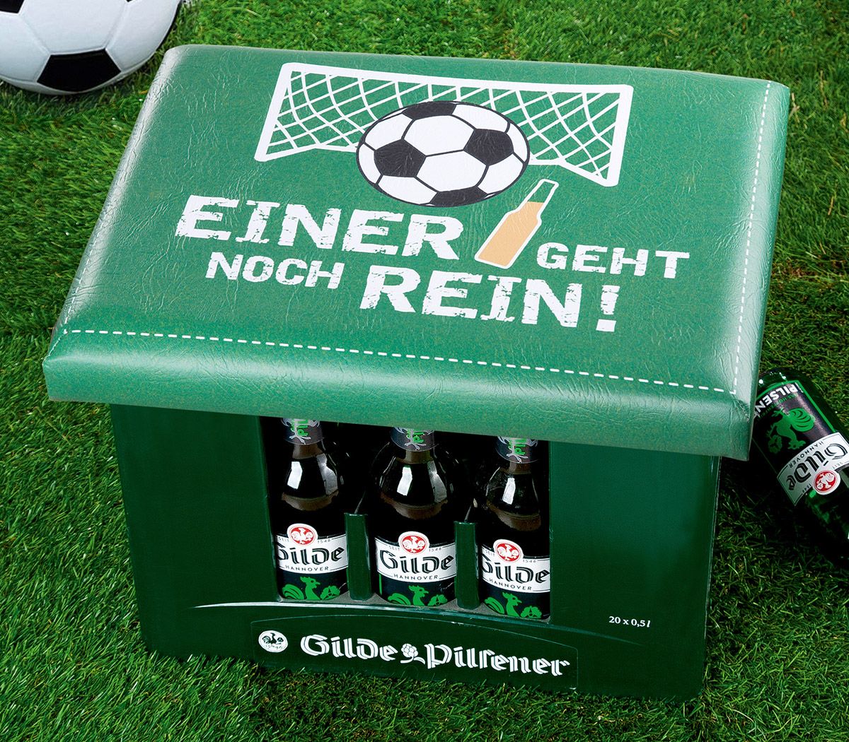 Sitzpolster "Einer geht noch rein" grün Sitzpolster "Einer geht noch rein" grün