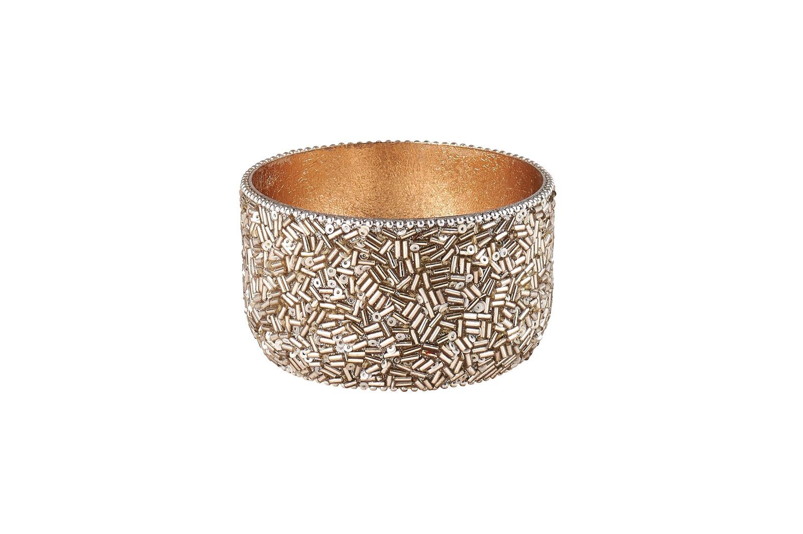 1074403022 Madras Windlicht S Perlen silber