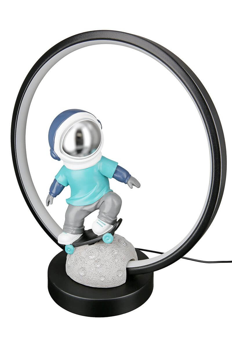 Dekolampe Apollo Ring USB türkis 33cm Dekolampe Apollo Ring USB türkis 33cm