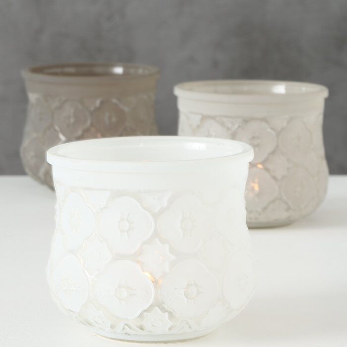 Windlicht Tunis 9cm beige