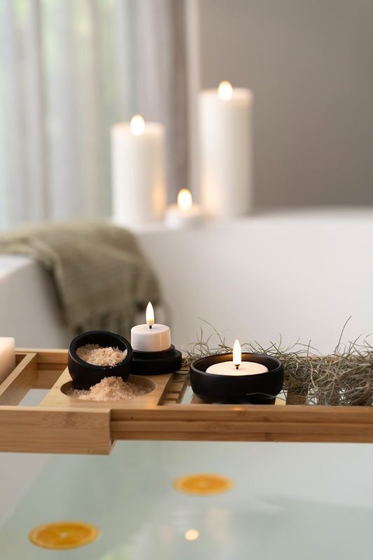 Uyuni LED Teelicht rechargeable nordic white 2 Stück