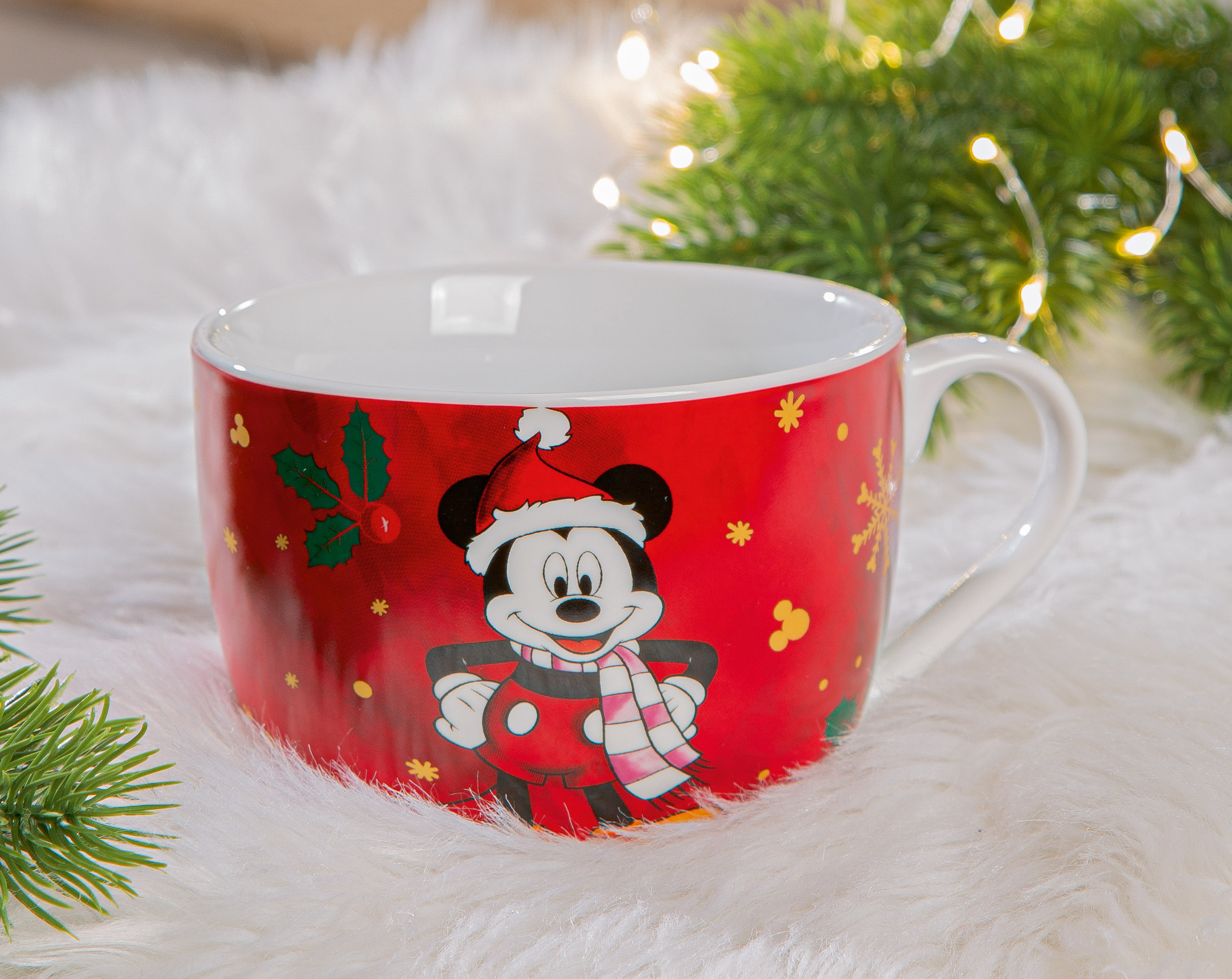 Cappuccino Tasse Mickey - Winter Magic Pokal, Person, Pflanze, Baum