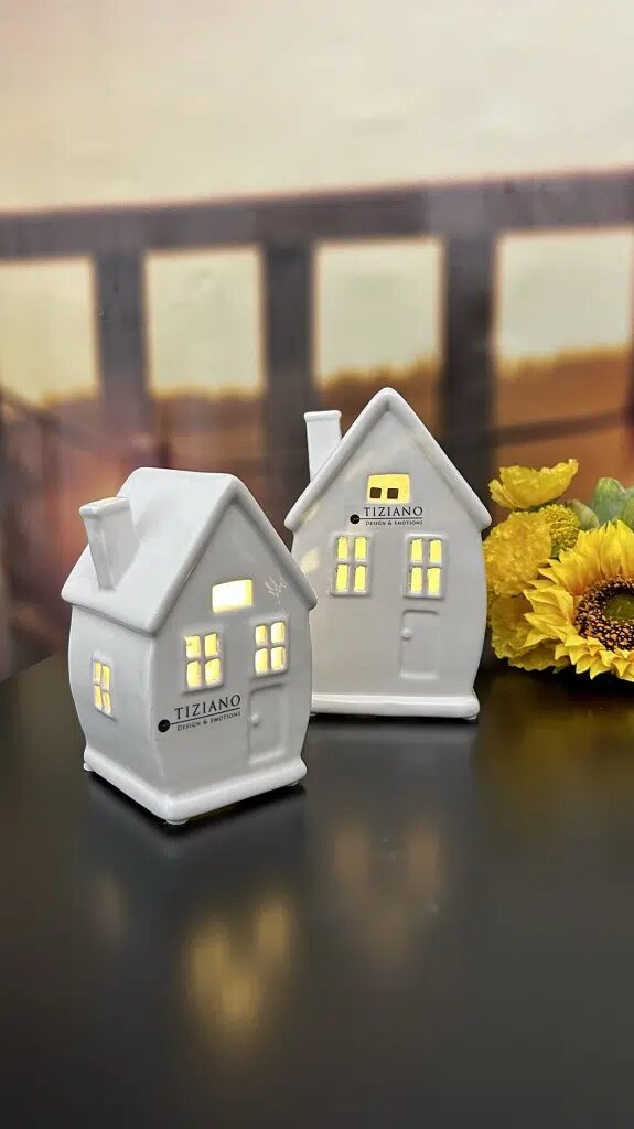 Lichthaus Ostia mit Sternen 12,5cm LED cremeweiß Spielzeug