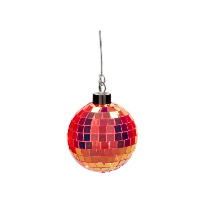 Disco LED Kugel 8cm neon orange Zubehor