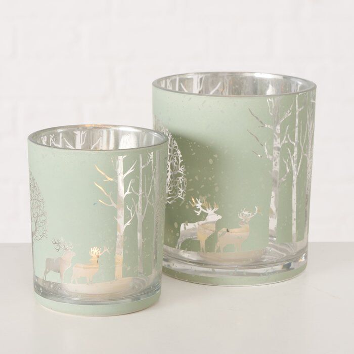 Windlicht Aglaya 10cm grün