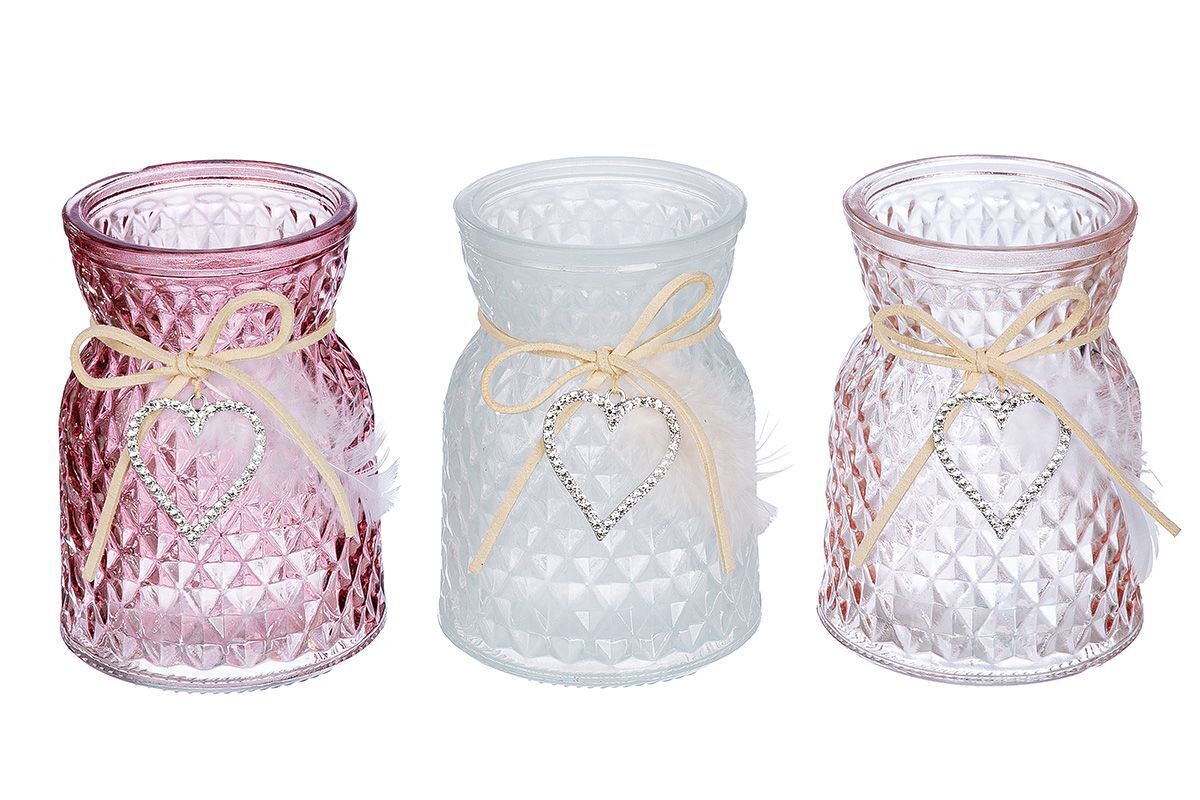 Windlicht Canel 11cm rot