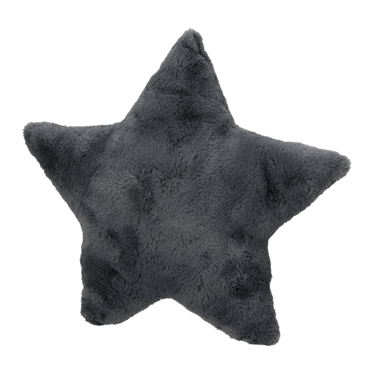 Kissen Stern Plüsch grau 45cm Kissen Stern Plüsch grau 45cm