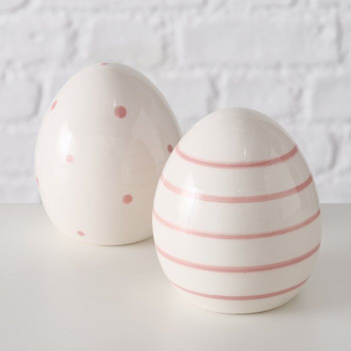 Hauptbild-wvvwEW7g-large Dekofigur Ei Finn rosa 8cm Punkte