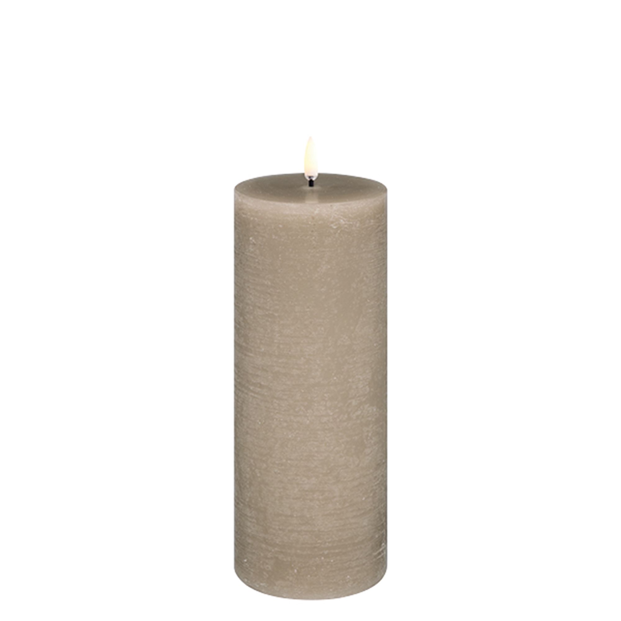 UL-PI-SA-C78020otto Uyuni LED Stumpenkerze 7,8x20cm Sandstone