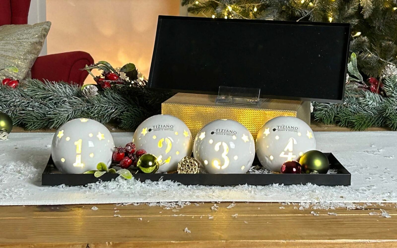 Dekoschale Legri Metall schwarz 40cm