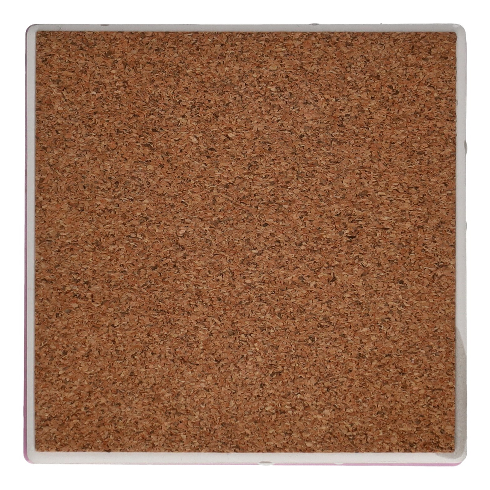 Love Tiles Untersetzer mit Motiv Cheers in Rosa 11x0,6x11cm kork, korkbrett, notizzettel, quadratisch, braun