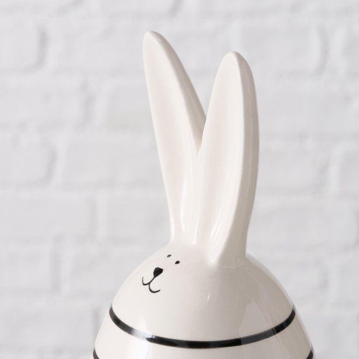 Detailbild-bSklAg9e-large Dekofigur Hase Friedo Streifen