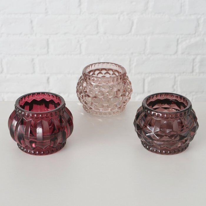 Hauptbild-pEmYyCLS-large Teelichthalter Porah dunkelrosa