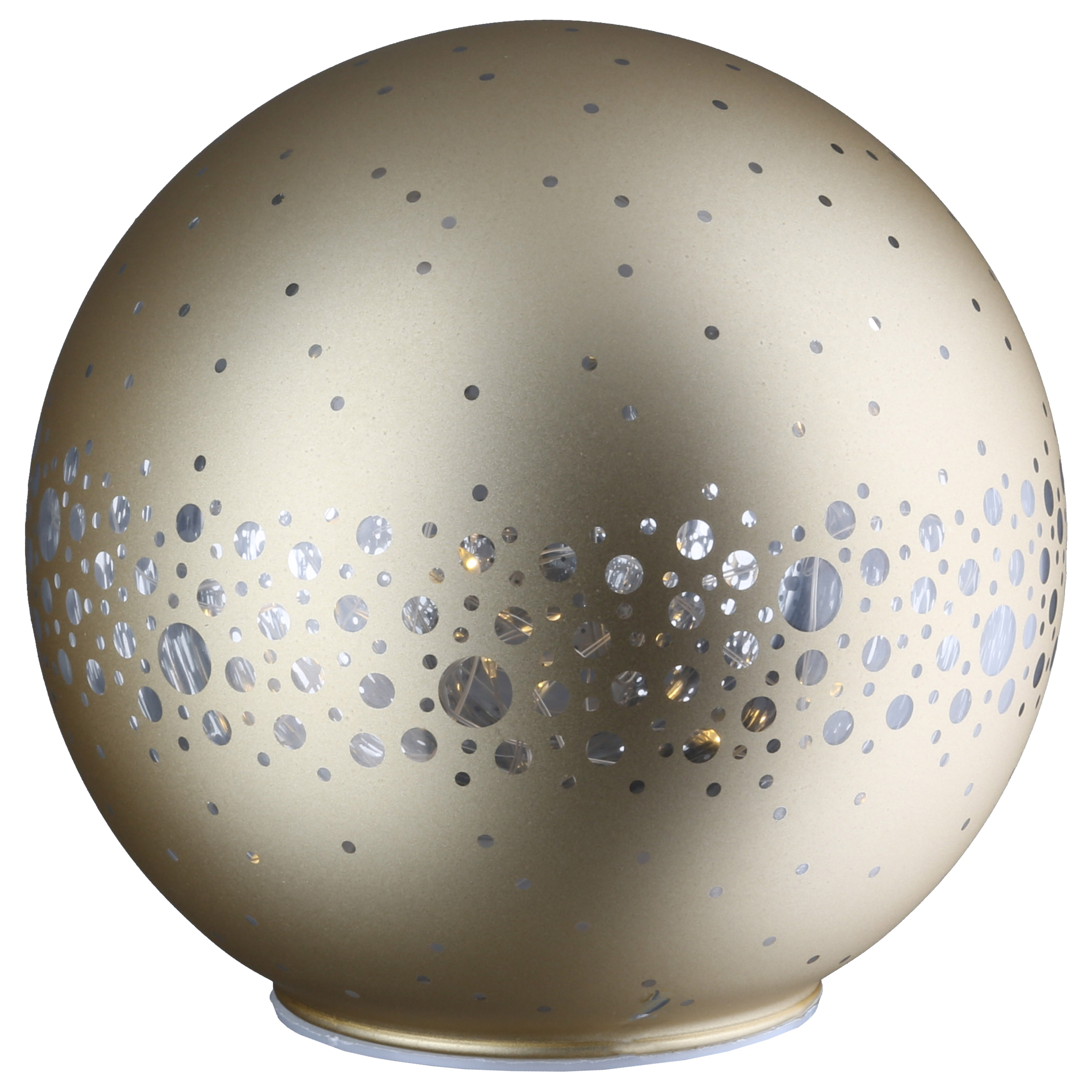 Lichtkugel Fiora Gold 15cm ball, glitzer, gold, texturiert, kugel