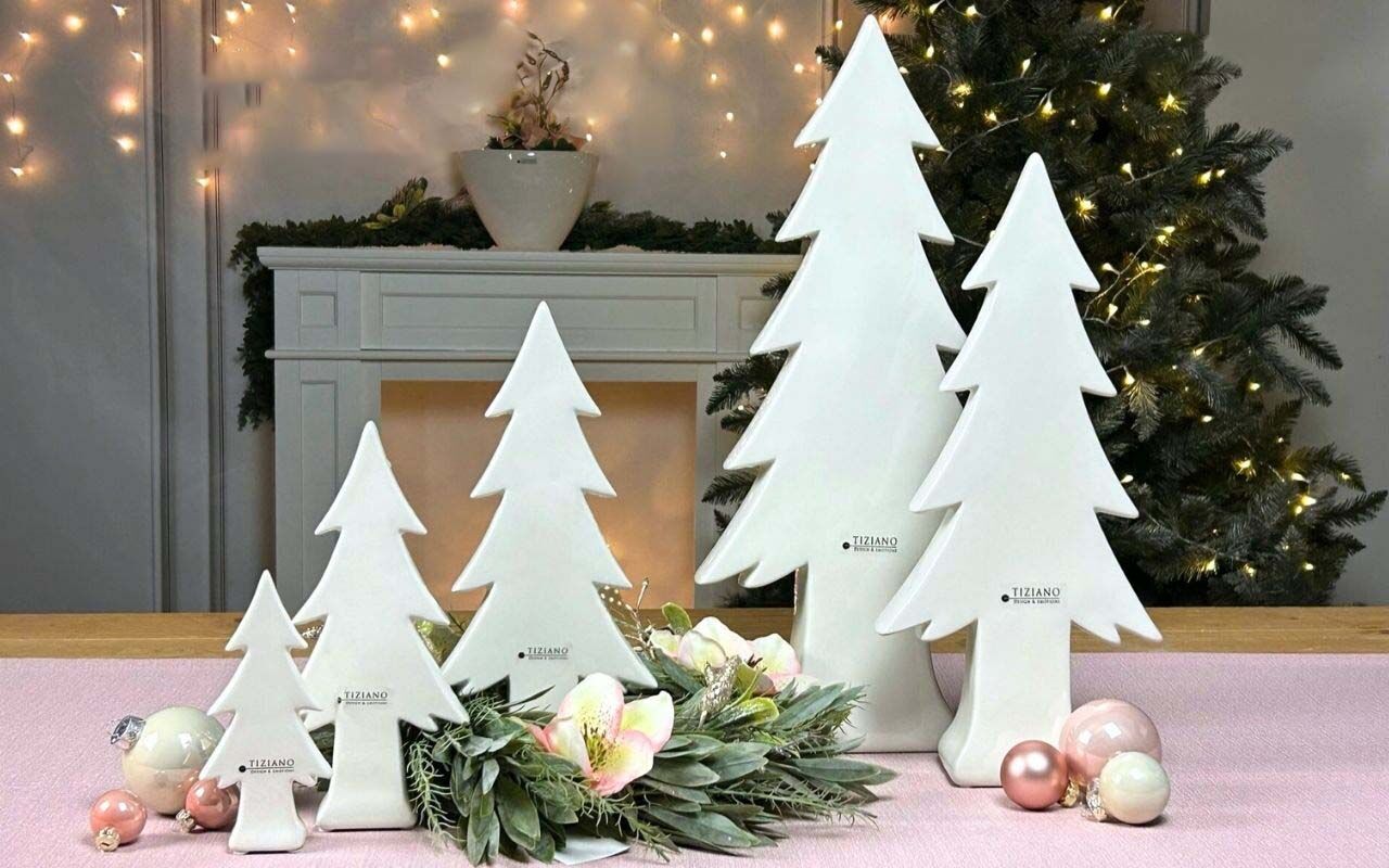 Dekobaum Adelmo 15cm cremeweiß Weihnachten, Weihnachtsdekorationen, Festival, Weihnachtsbaum