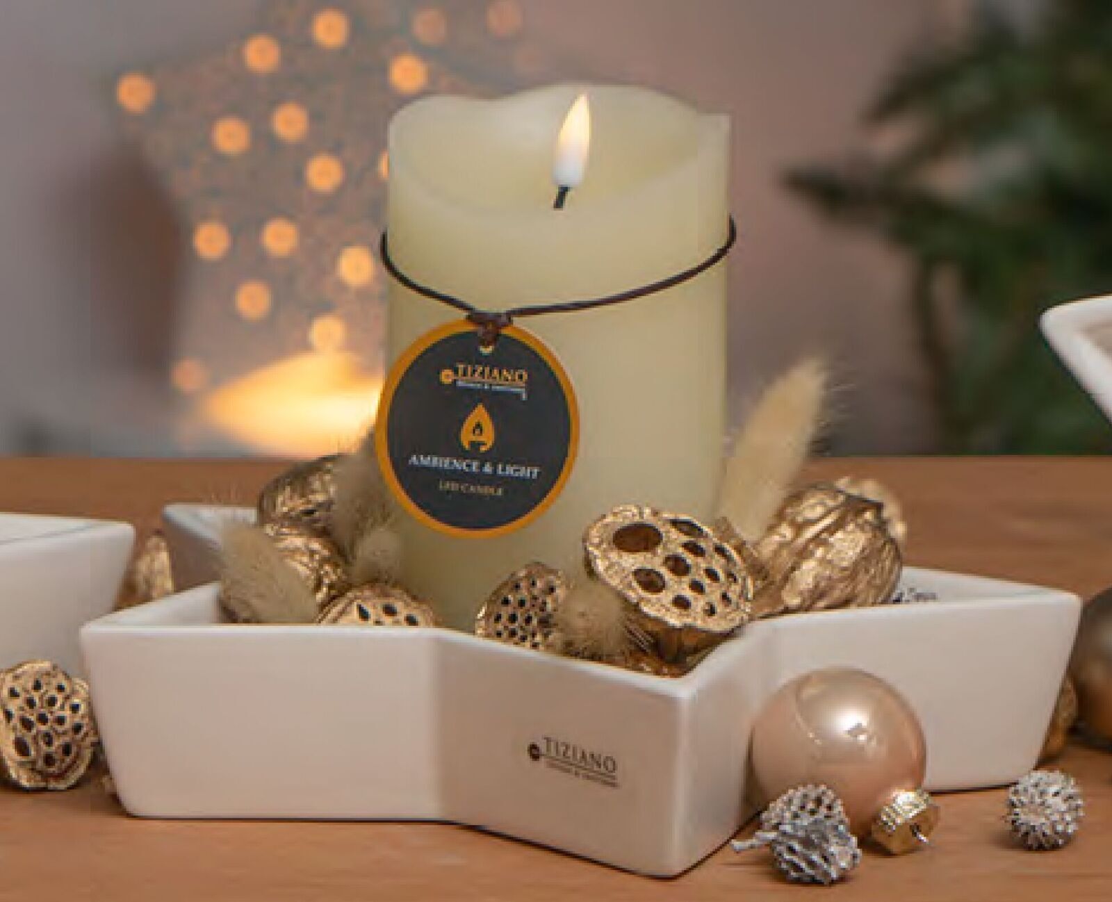 strella2 Deko Schale Strella 18cm cremeweiß