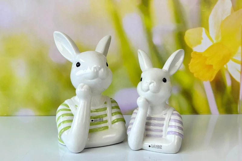 Büste Hase Enzo 20cm lila