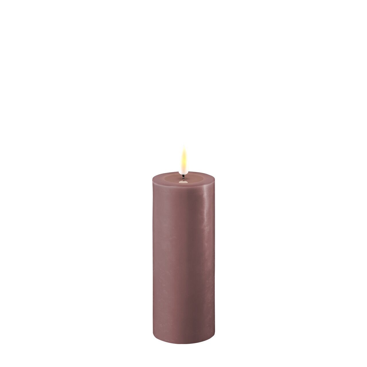 2021-RF-0149 Stumpenkerze LED helles lila 5 x 10cm