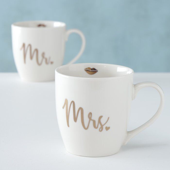 Ambientebild-Qbiecc1C-large Jumbobecher Set Mr. & Mrs. 400ml