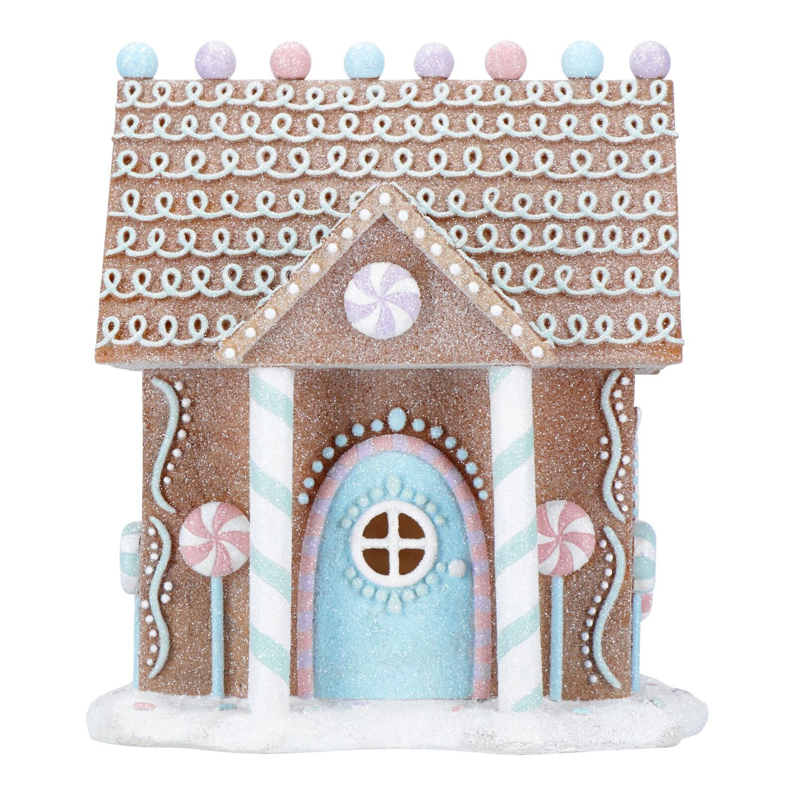 233476 Gingerbread Lebkuchenhaus LED braun
