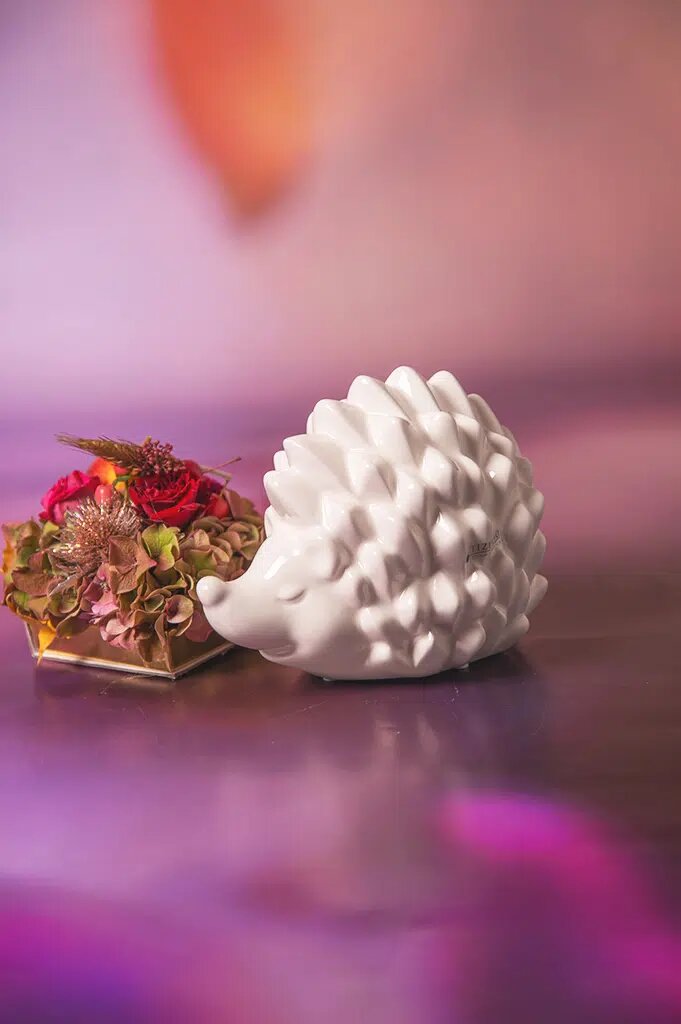 max-igel-weiss-creme Igel Max 10cm cremeweiß