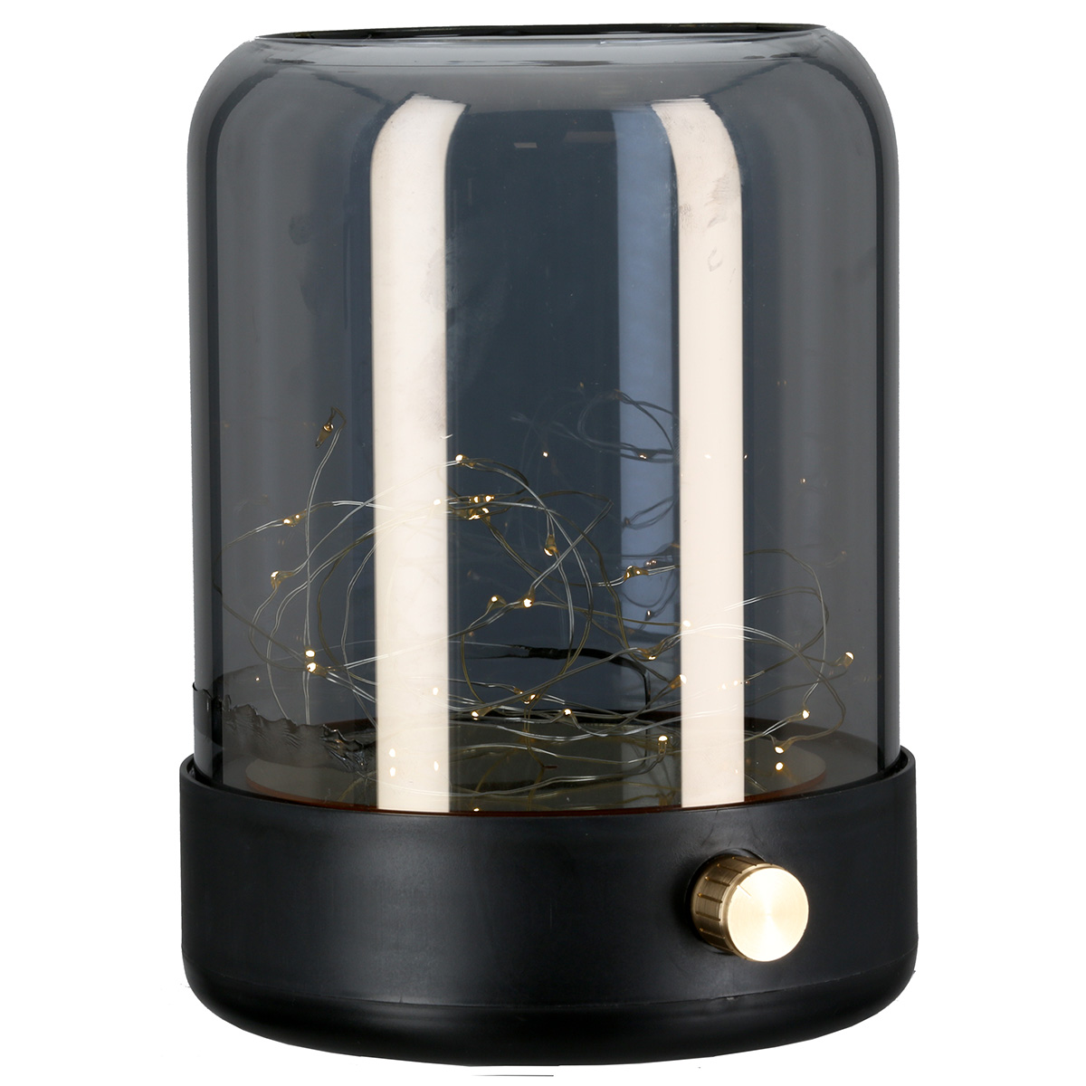 Lampe, Glasglocke, Lichterkette, Dekolampe, Tisch-/Standlampe