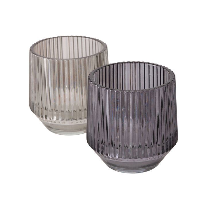 Windlicht Tiago dunkelgrau 10cm