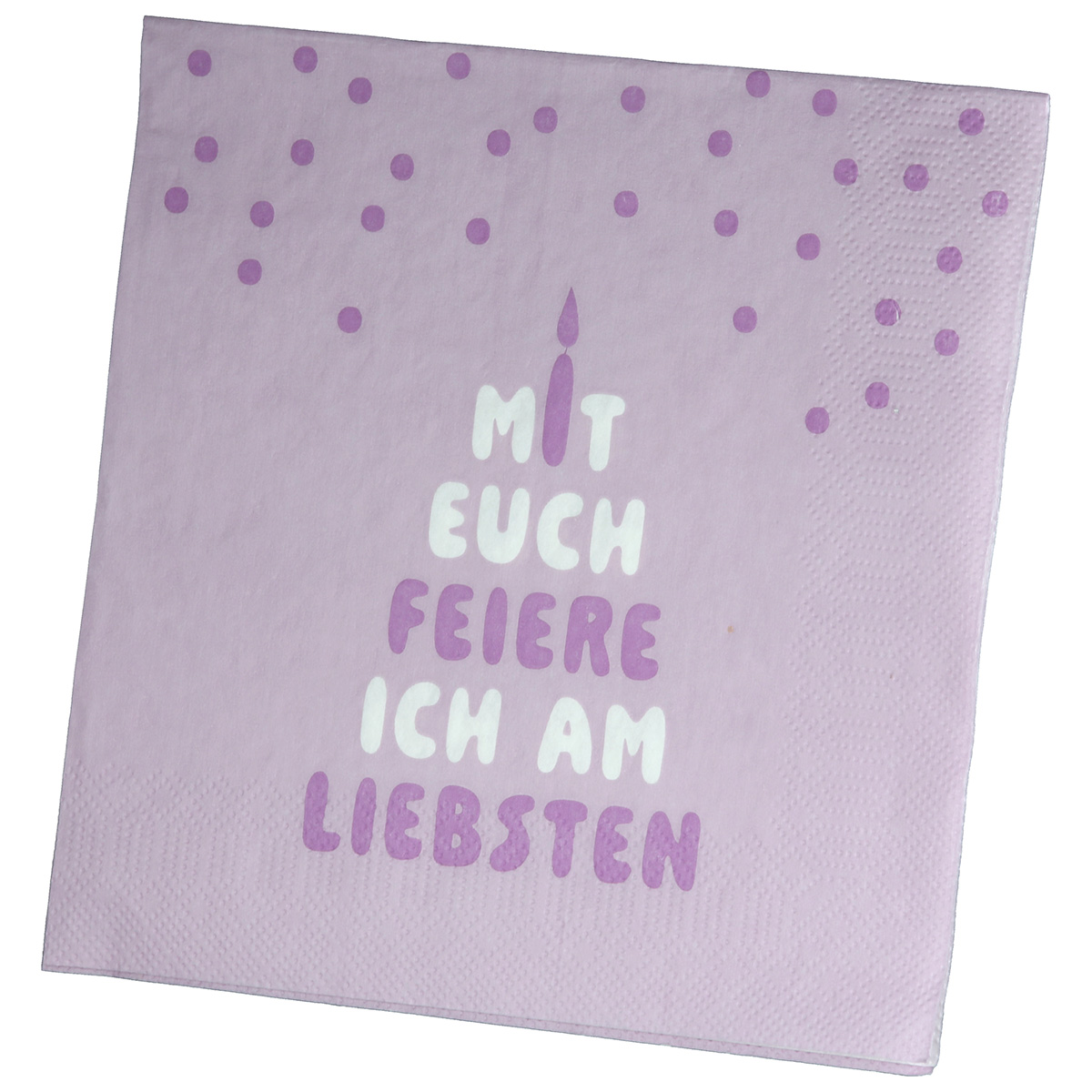 Serviette Party lila