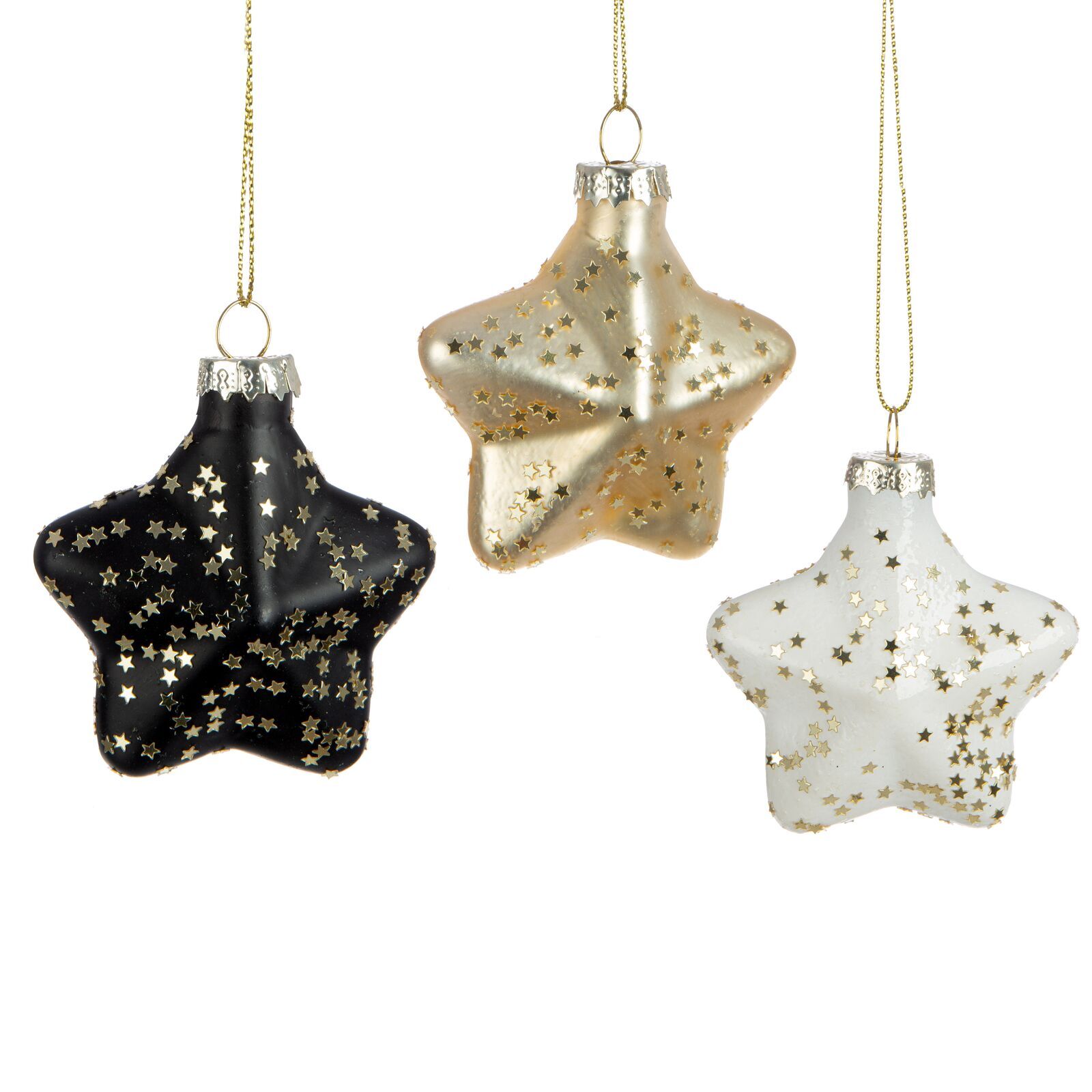 Baumschmuck Stern 3tlg. Zubehor, Ohrring, Schmuck, Sternsymbol, Halskette