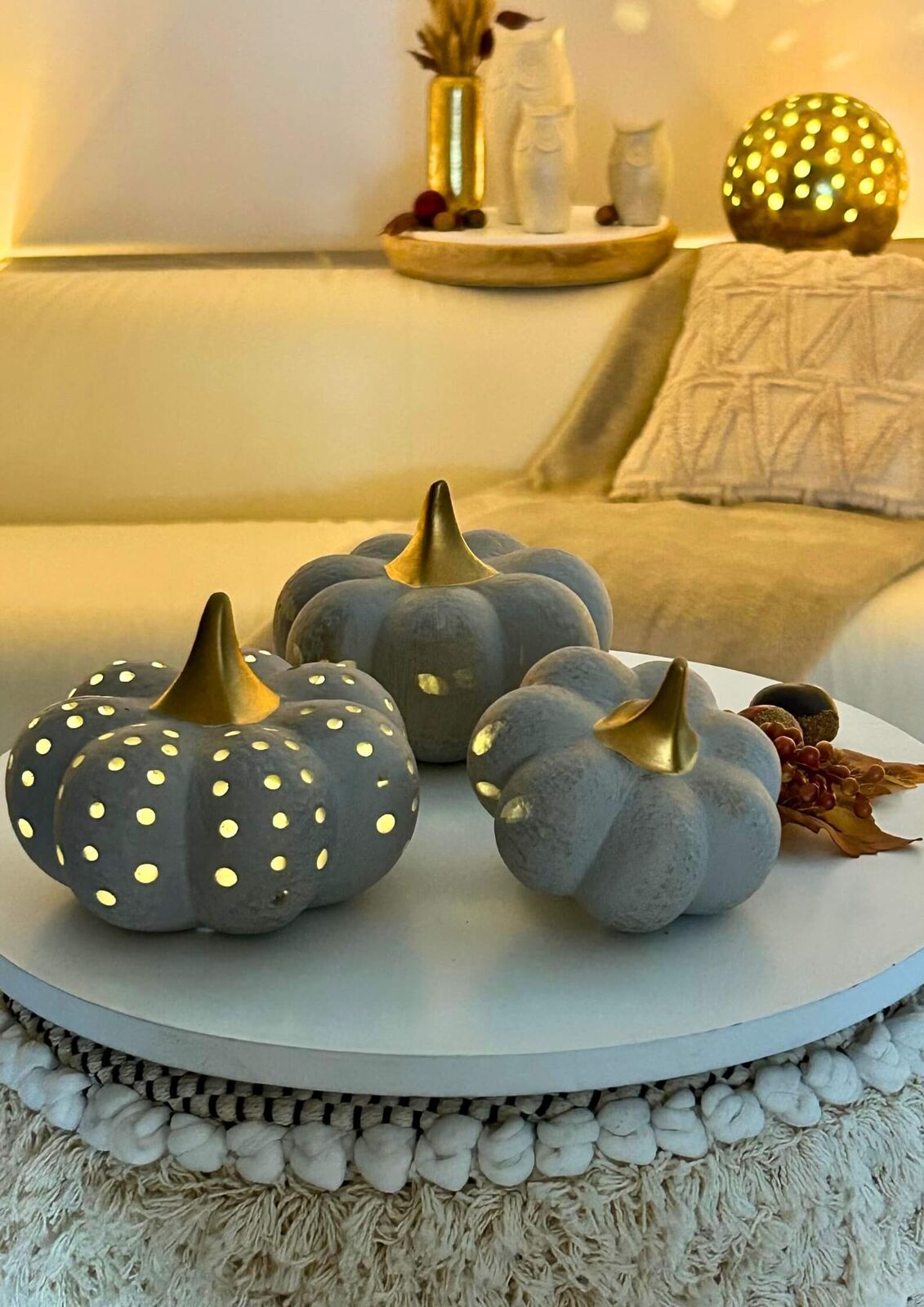 Kürbis Willson grau 9,5cm Keramik Kürbis Willson grau 9,5cm Keramik