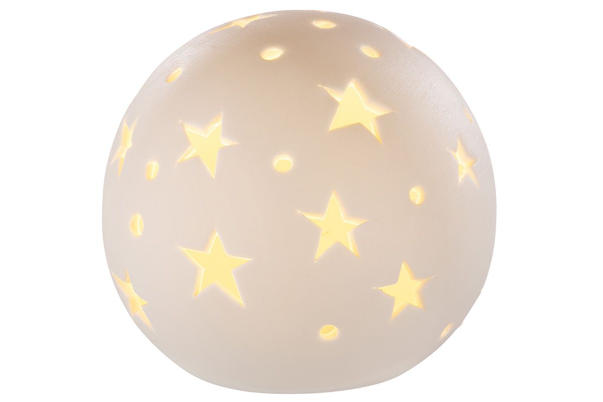 Dekokugel Sternenschauer LED weiß 16cm Dekokugel Sternenschauer LED weiß 16cm