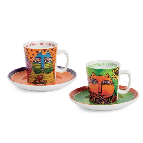 Espressotassen Set Fantastic Felines - Spring/Wish Espressotassen Set Fantastic Felines - Spring/Wish