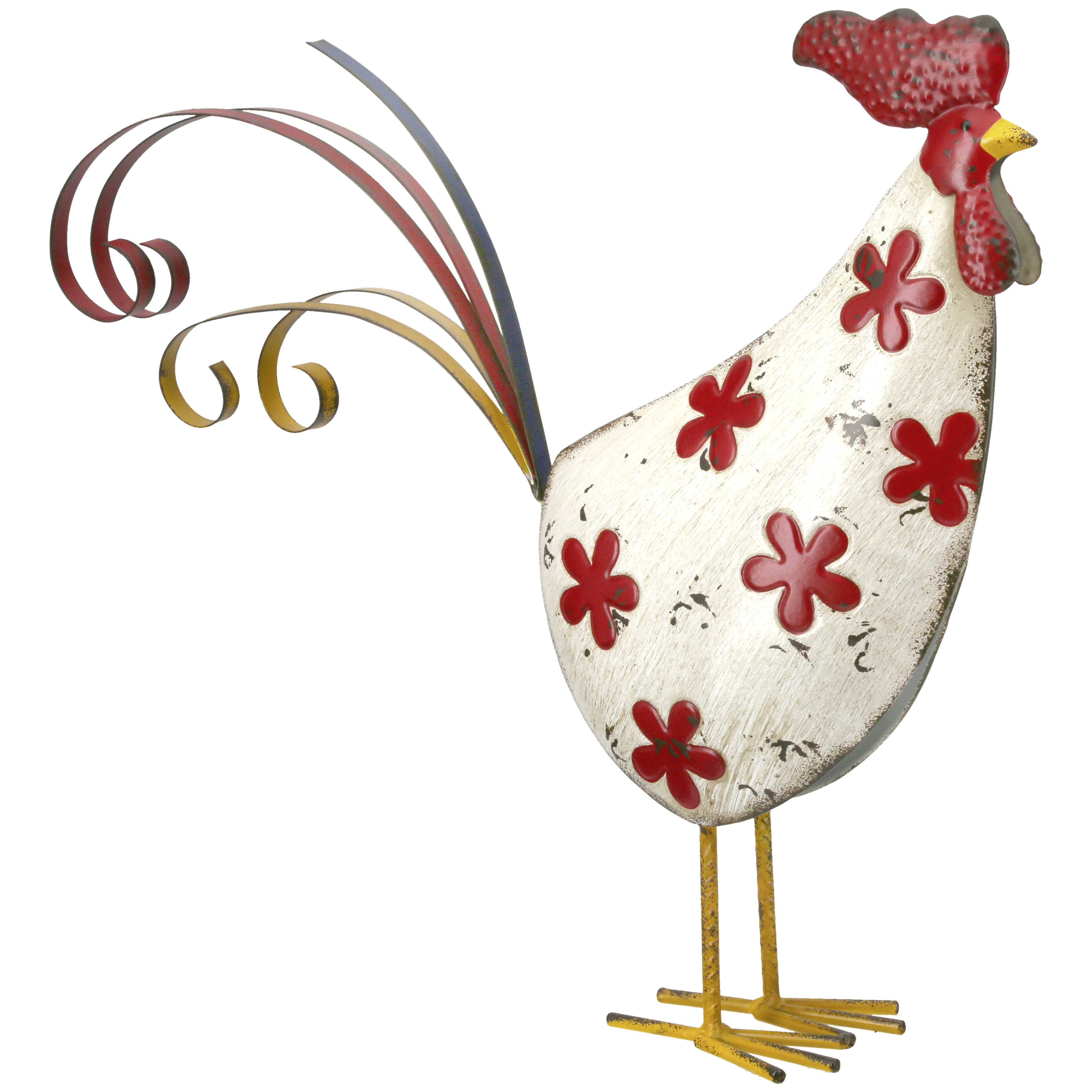 Dekofigur Hahn Ferdinand creme 37cm Metall Dekofigur Hahn Ferdinand creme 37cm Metall